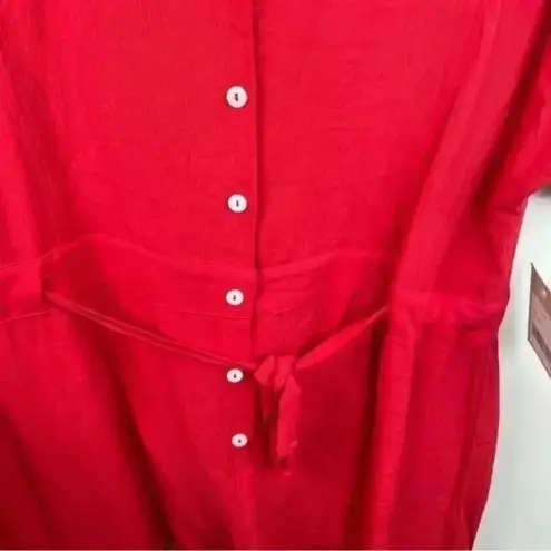 For Days Cherry‎ Red SS Utility Romper Size M
