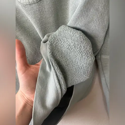 Ulla Johnson Jude Puff Sleeve Sweatshirt in Blue Green Women's Size P