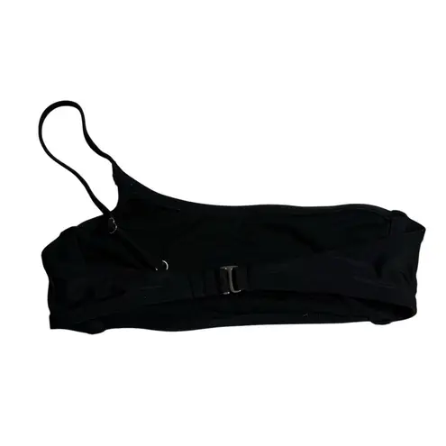 Xhilaration Women's Asymmetrical One Strap Bikini Top Black Size Large