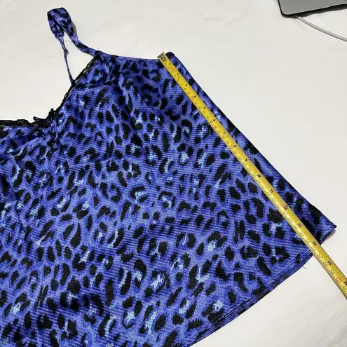 Lounge Kathryn Purple Animal Print Sleeveless Camisole Cami Sleep Top Sz XL