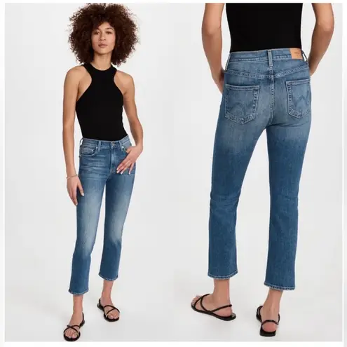 EDWIN ELIN CROP STRAIGHT JEAN IN VIBE WASH SIZE 25 Blue