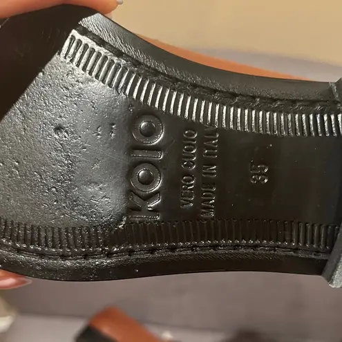 KOIO | Brown and White Women’s Penny Loafers Size 35