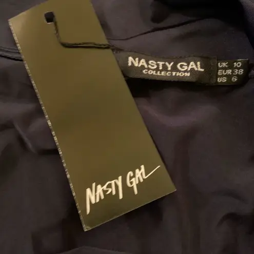 Nasty Gal New One Shoulder Black Dress