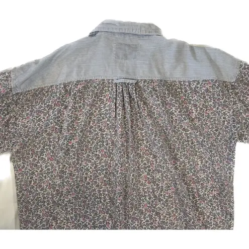 American Vintage Andrew Sports New York |  Vintage 90s Floral Short Sleeve Button Down | Small