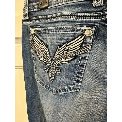 Rock Revival  Women’s Jean Lucille boot rhinestone western size 29 rodeo