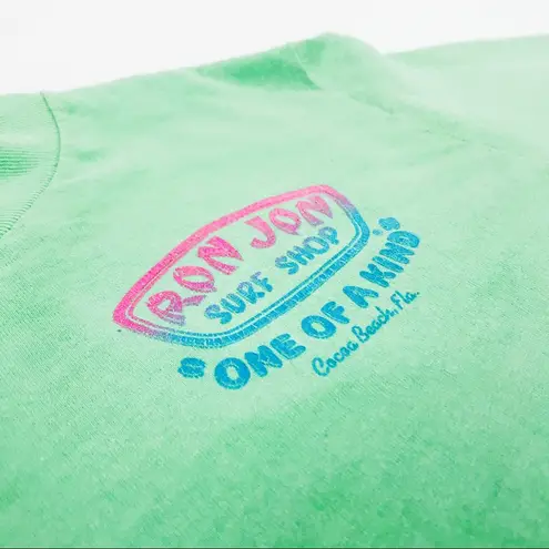 Y2K ✨ Neon RON JON Surf Shop Long Sleeve Tee Green