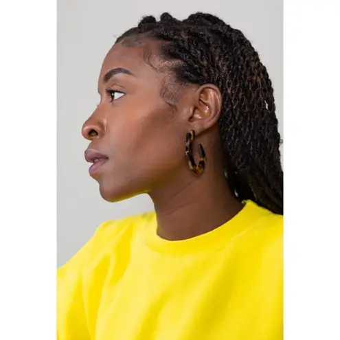 Rachel Comey ππ Baby Factor Earrings ~ Brown Tortoise NWT