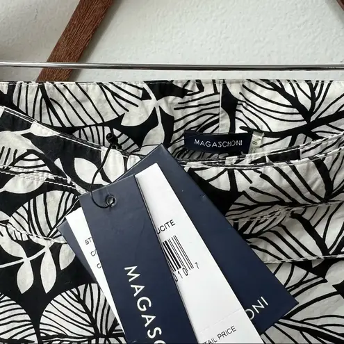 Magaschoni Summer Tropical Print Cotton Capris size 8