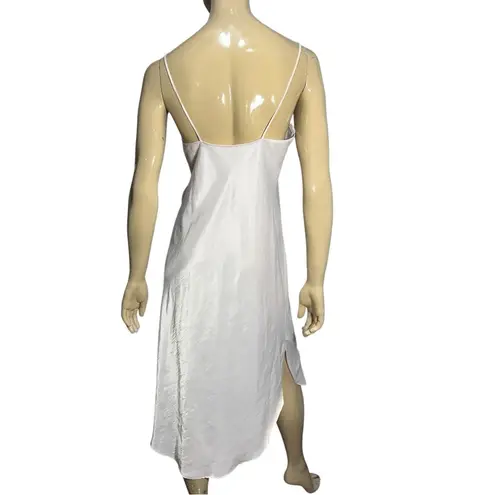 Natori Vintage Women’s Size S M Pale Pink Blue Lace Front Spaghetti Strap Gown