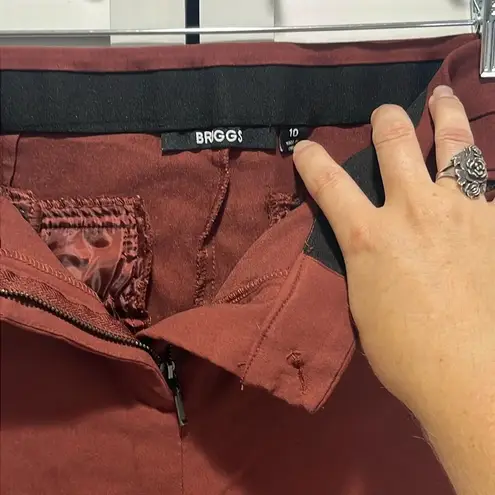 Briggs New York Briggs business casual office pants size 10 stretchy front back pockets