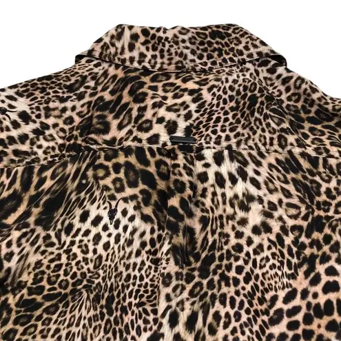 AllSAINTS Inez Kiku Cheetah Print Button Down Shirt