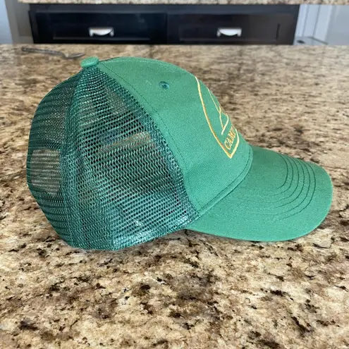 Camp Decorah Vintage Green Mesh SnapBack Trucker Hat One Size Unisex Gold