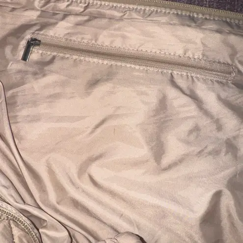 Roberto Coin Cream Quilted Tote Bag