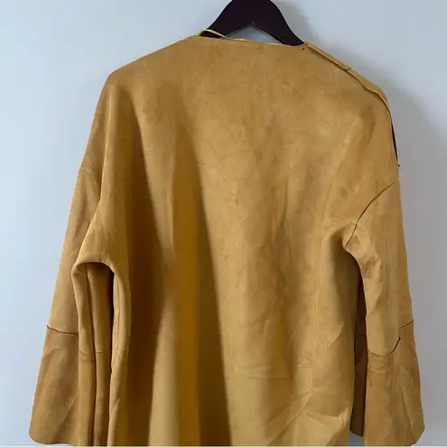 Koton City Trenchcoat Open Front Midi Length Mustard Yellow Size EUR 42/ 12 NEW
