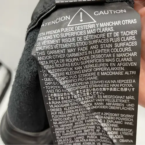 ZARA The Biker Black Faux Leather Vegan Moto Zipper Ankle Crop Pants womens 2