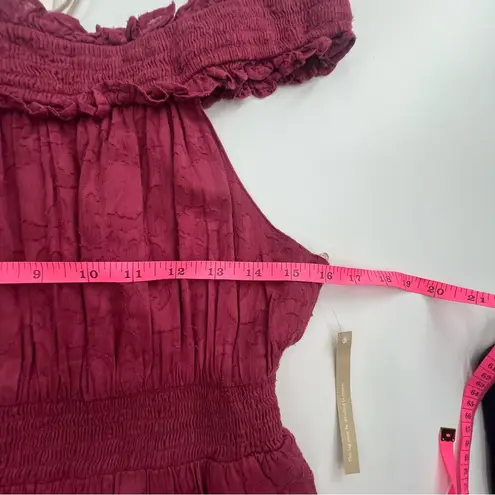 Cleobella NWT Alivia Ankle Dress in Berry maxi organic cotton sz M