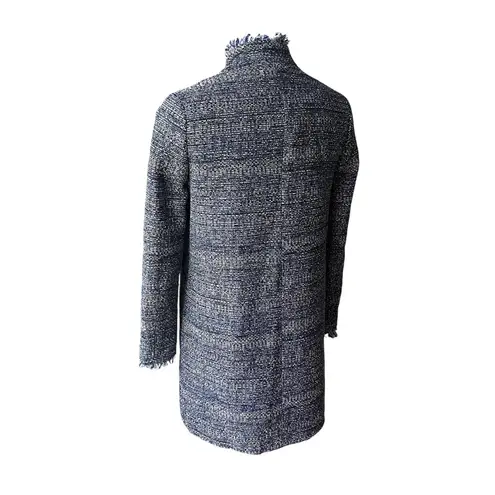 J. McLaughlin  “Walden” Long Line Coat in Denim Tweed, Sz S