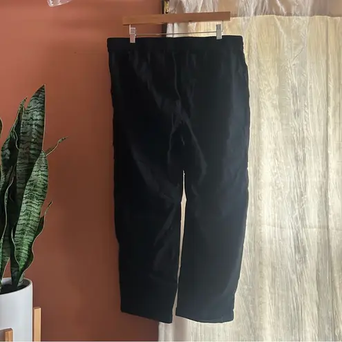 J.Crew  Linen Cotton Blend Drawstring Pants Black Pull On Elastic NWT Size 16 - Image 5