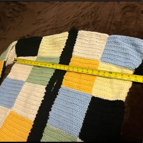 Handmade crotchet Granny Sweater (measurements included) Yellow Size undefined
