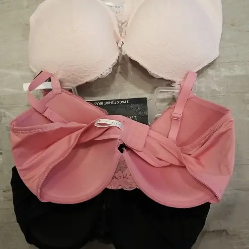 Laura Ashley ππ Lace T-Shirt Bras (3Pk) 42D NWT
