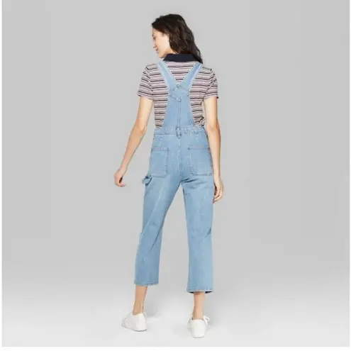 Wild Fable Oversized Distressed Denim Overall Bibs 