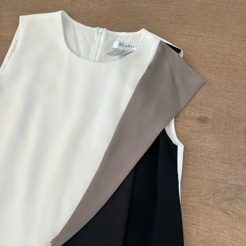 Max Mara taverna draped color block candy dress