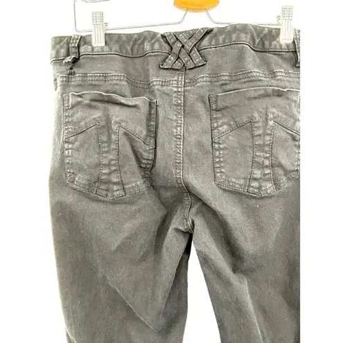 Tripp NYC Fishnet Jeans Distressed Black Ripped Size 15