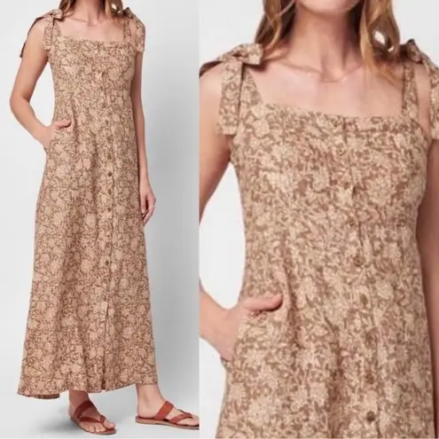 Faherty NWOT Kendall Dress Maxi Dress Button Linen Bronze
Riviera Floral Sz S