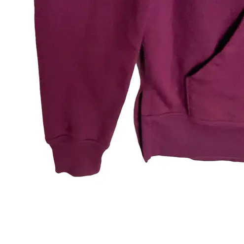 Athletic Works Deep Plum Soft Fleecy Inside Pullover Hoodie Wm XS 0-2