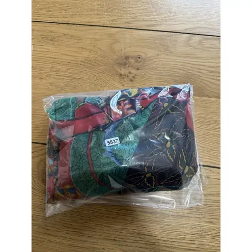 Poetry Tank Top Size Large Colorful Lightweight Flowing Artsy Polyester Lined