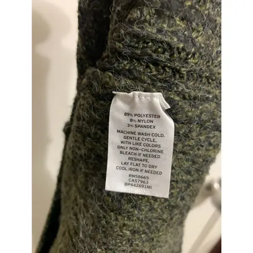 Bp. olive night Marl weekend cozy v neck ribbed sweater size Large NEW Green