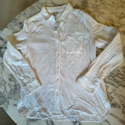 NWT J Crew Factory Gauze Button