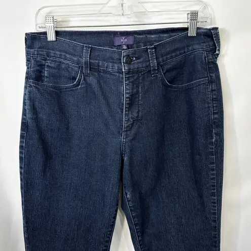 NYDJ Size 10 Jeans Dark Wash Mid Rise Slim Straight Denim Not Your Daughters 374