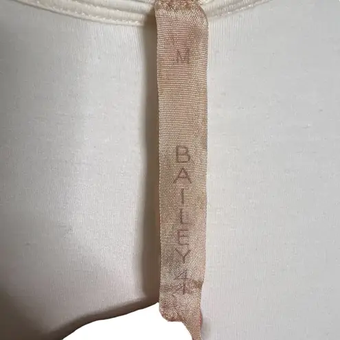 Bailey 44 Women’s Tank With Sheer Panel Detail Size Medium Cream/Ivory EUC