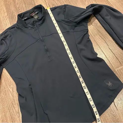 Spyder Active Navy 1/2 Zip Long Sleeve Pullover Women's Sz L Hiking Outdoor Golf