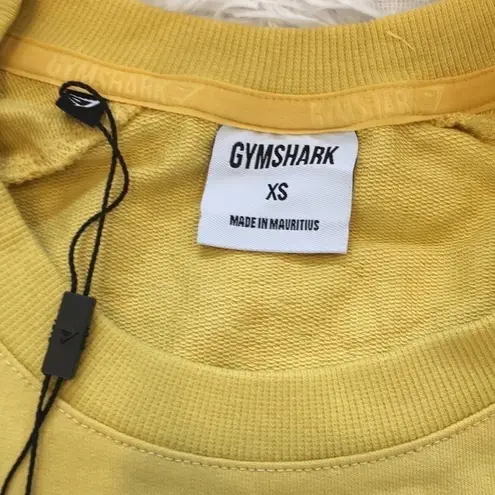 Gymshark  Women’s Powder Yellow TRAINING CROPPED SWEATER Top size XS