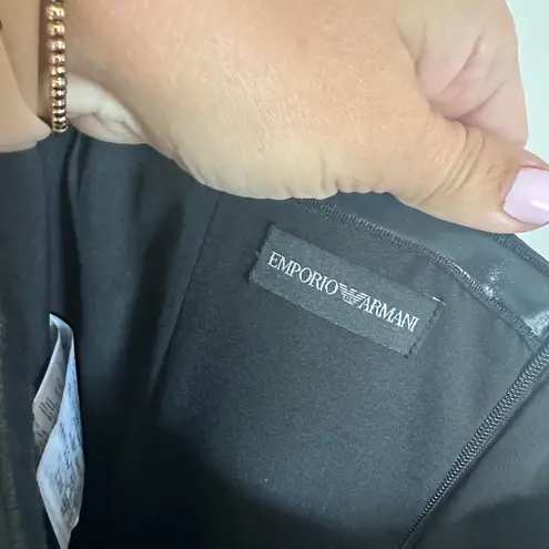 Emporio Armani Cady Black Strapless Jumpsuit- NWT