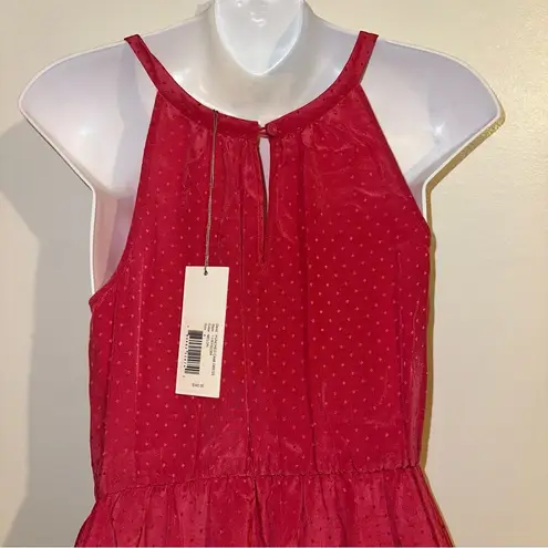 Rebecca Taylor PUNCHED CAMI Silk Mini Dress color Melon Size 4 NWT RETAIL $345