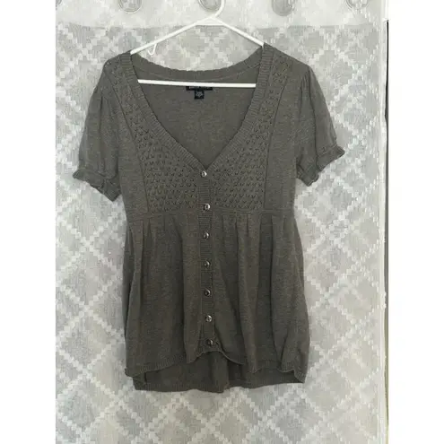 Boston Proper Vintage Women Y2K Lightweight Sweater S Gray Elena Gilbert TVD