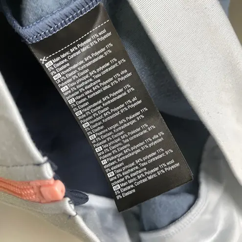 Kari Traa Jacket Womens XS Blue Full Zip Midlayer Marin Outdoors Wool Blend *