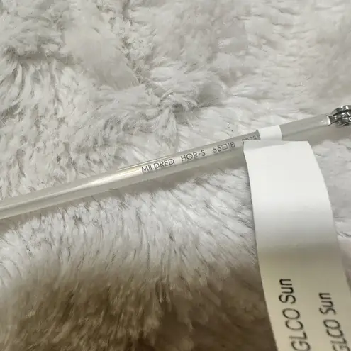 Garrett Leight Mildred 55 Horchata White 50's Cat Eye Sunglasses Hip Hop Beach