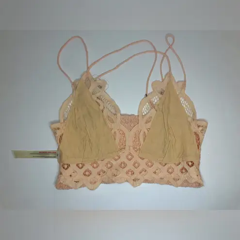 Intimately Free People NWT Adella Bralette in Electric Nectar Orange Mot Size S