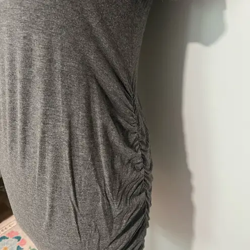 Pinkblush dark gray maternity mini dress