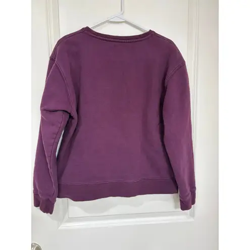 Quince maroon 100% organic cotton pullover sweater size M Purple Size M