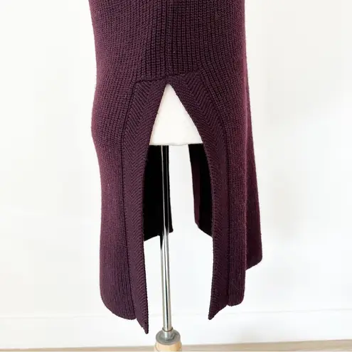 Aritzia Wilfred Palmier Sleeveless Crew Neck Tunic Wool Sweater Purple | Small