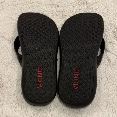 Vionic Women's Tide Flip Flop Sandal – Black – Size 8