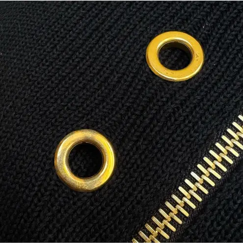 Prada  vintage Y2K  dress 42 made in Italy gold zip front