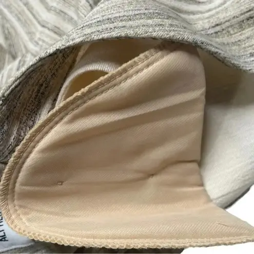 Alfred Dunner Crinkle Pin Stripe Size 8 Elastic Waist Pant Suit Neutral Colors - Image 15