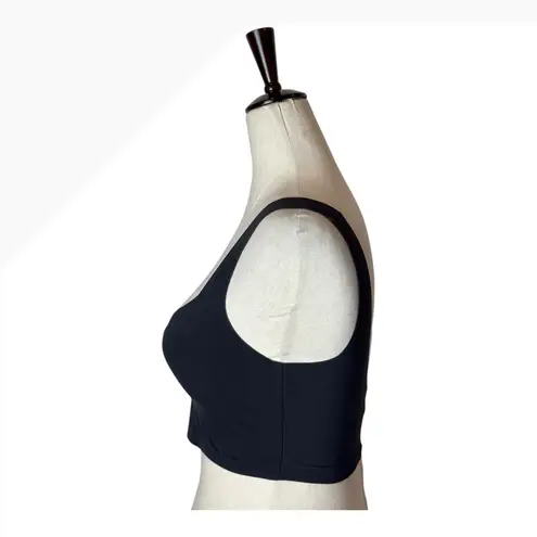 SKIMS Bra Women Small Black Naked Plunge Longline Bralette Padded Stretch Comfy