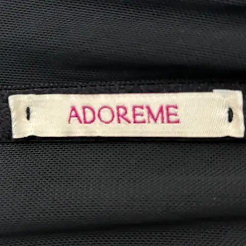 Adore Me Black Lace Halter Neck Corset Bustier Garter Straps Lingerie Size XL